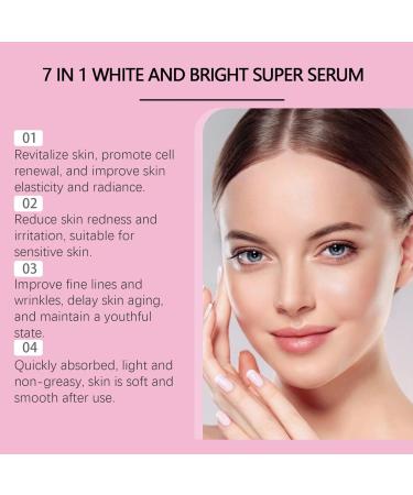 7 in 1 Super Brightening Serum Whitening And Brightening Deeped Moisturizing Melanin Fading Skin Serum 30ml - Buy Online on GoSupps.com