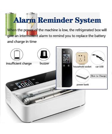 Portable Diabetes Cold Storage Box Insulin Cooler Refrigerated Case Mini Medicine Refrigerator LCD Display Alarm System and Crossbody Bag 8-10 Hours Standby Travel Dual-coreversion-singlebattery - Buy Online on GoSupps.com