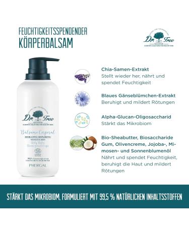 Buy Dr.Tree Moisturizing Body Balm | 99.5% Natural Ingredients | Repairs & Hydrates Skin 400ml | Strengthens Microbiome | International Shipping Available - Buy Online on GoSupps.com