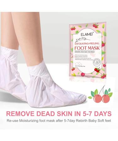 Effective Foot Peel Mask - 2 Pairs for Callus & Dead Skin Removal - Unisex Milk Foot Mask Socks - Buy Online on GoSupps.com