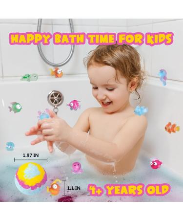 12 Organic Surprise Toy Bath Bombs for Kids - Perfect Birthday Gift for Boys & Girls | OceanFish - Buy Online on GoSupps.com
