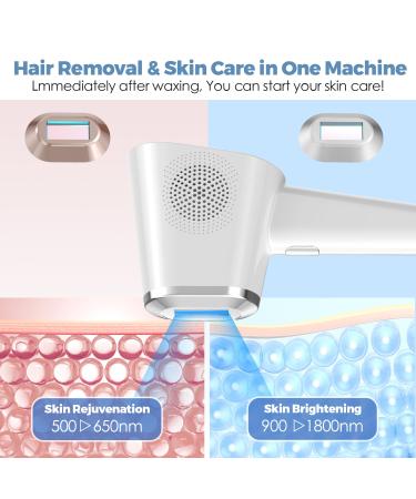 OPT Laser Hair Removal Device Pro - 3 in 1 IPL Home Hair Remover for Women & Men | Painless Beauty Salon Grade with Cooling System for Face Armpits Legs & Bikini Line - Buy Online on GoSupps.com