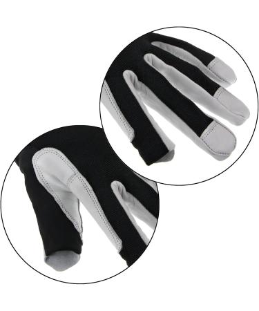 Buy ALPIDEX Unisex Genuine Leather Via Ferrata Gloves - Half Finger Climbing Gloves in Wild Black - Ideal for Adventure and Outdoor Activities - Buy Online on GoSupps.com