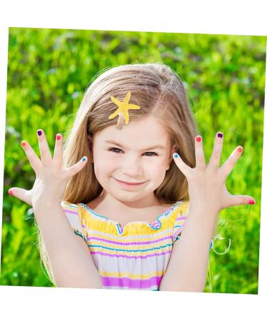 Ipetboom 2 Sets Children's Hair Clip Set Suit Hair Barrettes for Lovely Hairpin Hair Accessories Yellow Flower Hair Clip Resin Princess Girl Child Daisy Flower Iron - Buy Online on GoSupps.com