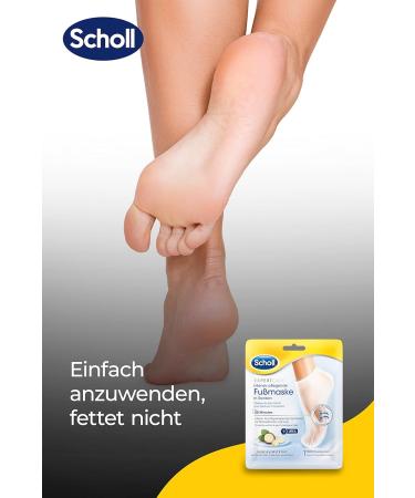 Scholl Expertcare Intensive Foot Mask Socks - Moisturizing Treatment for Silky Soft Feet - 3 Pairs (1 Pack) - International Shipping Available - Buy Online on GoSupps.com