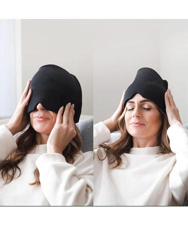 Relieve Headaches & Migraines | Leyeet Double-Layer Stretchy Hat - Cold & Hot Therapy for Swollen Eyes Sinus Relief & Stress Reduction - Buy Online on GoSupps.com