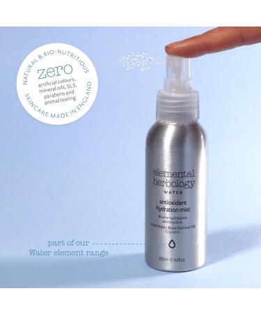 Elemental Herbology Antioxidant Hydration Mist 100ml - Refreshing Face Mist with Rose Damask Flower - Hydrating Facial Spray for Dry or Sensitive Skin - Buy Online on GoSupps.com
