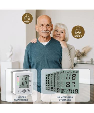IKZA Wrist Blood Pressure Monitor - Adjustable Digital BP Cuff with LCD Display - Buy Online on GoSupps.com