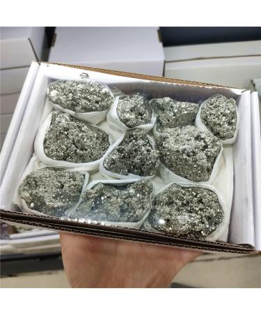 Home Decor 900-1000g 1Box Natural Pyrite Stones and Minerals Crystal geode Crystal Cluster Gifts Natural Crystal Draw yuebang Natural Luster - Buy Online on GoSupps.com