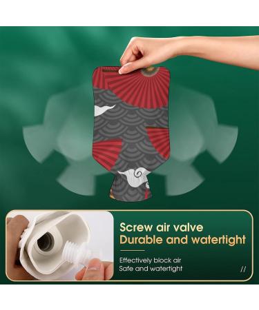 Hot Water Bottle with Lid Compartments - Rubber Pain Relief Bag for Cramps & Foot Warmer | Hot & Cold Therapy - Buy Online on GoSupps.com