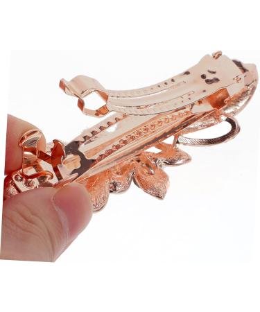 Ipetboom Rhinestone Hair Clip Metal Hair Clips for Women Wedding Hair Accessories Tiara Hair Barrettes for Women Thick Hair Spring Clip Purple Bride Rhinestones Temperament - Buy Online on GoSupps.com