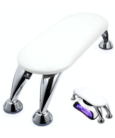 Arm Rest for Nails Tech - Nail Arm Rest Manicure Hand Rest Hand Rest for Nails Tech Nail Arm Rest for Nail Tech Nail Hand Rest Stand Nail Stuff for Nail Techs Reposabrazos Para Manicura(White)