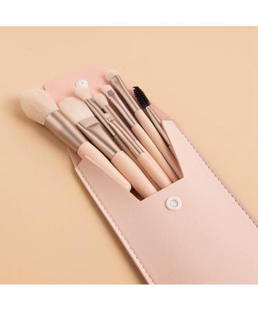 MABSSI 8 Pieces Mini Makeup Brushes Soft Portable Tiles Set Eye Shadow Foundation Concealer Blush Travel Makeup Brushes Set Color - Buy Online on GoSupps.com