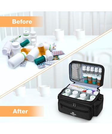 HomeWit Empty First Aid Bag - Emergency Medical Organizer for Nurses & Doctors | Travel-Friendly Design | Black - Buy Online on GoSupps.com