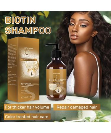 Biotin Shampoo for Hair Growth - Biotin Hair Growth Shampoo for Thinning Hair for Women & Men - Hair Growth Shampoo for Damaged Weak and Thin Hair - 100ml - Buy Online on GoSupps.com