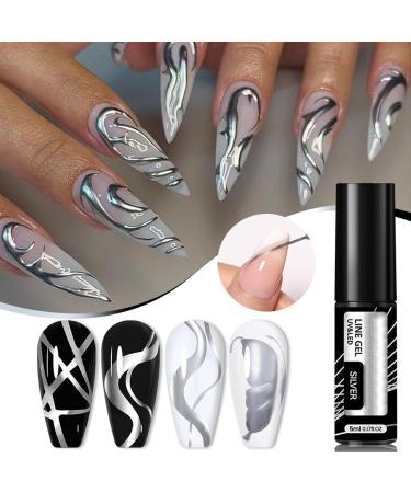 Silver Gel Nail Polish | Fast-Drying DIY Mirror Finish for Home & Travel | Itrimaka - Buy Online on GoSupps.com