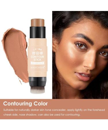 Multi-Use Contour Foundation Stick & Bronzer Pen with Concealer & Highlighting Shade - Waterproof & Longwear Makeup for Face Shaping - 1 Count - Buy Online on GoSupps.com