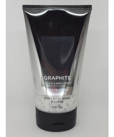 Bath and Body Works Graphite Men's Collection 2-in-1 Body Wash & Scrub 6.2 oz / 175 g (Graphite)