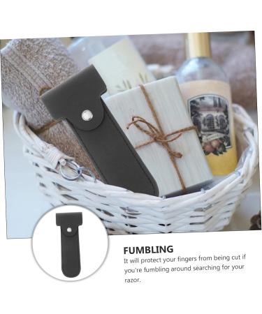 Frcolor Leather Razor Holster Case | Portable Shaving Container for Straight Razors & Scissors | Travel-Friendly Barber Sheath - Buy Online on GoSupps.com