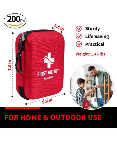 Protect Life First Aid Kit - 200 Piece Emergency IFAK for Home Business Hiking & Travel | HSA/FSA Eligible Survival Medical Kit - Buy Online on GoSupps.com