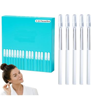 Adults Ear Cleaner - 24Pcs Ear Wax Removal Sticks | Reusable Sticky Earr Pick | Resin Tip Ears Wax Removal Tool | Transparent Sticky Ears Cleaning Stick | Earwax Removall Stick For Adults And Children - Buy Online on GoSupps.com