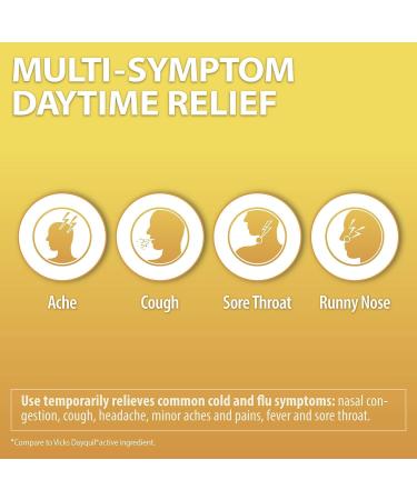 HealthA2Z Daytime | Cold & Flu Medicine | Powerful Multi-Symptom Daytime (8 Softgels) | (Daytime Cold & Flu Medicine (8 Count Pack of 24) | 192 Softgels - Buy Online on GoSupps.com