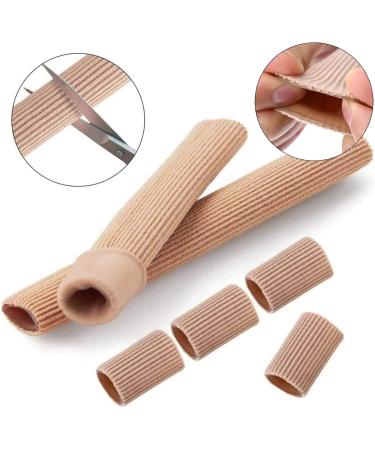 Jinpojun 3 Piece Toe Cushion Tube Cuttable Soft Gel Finger Protection Tube Bandage for Removing Corns and Bunions Treatment  - Buy Online on GoSupps.com