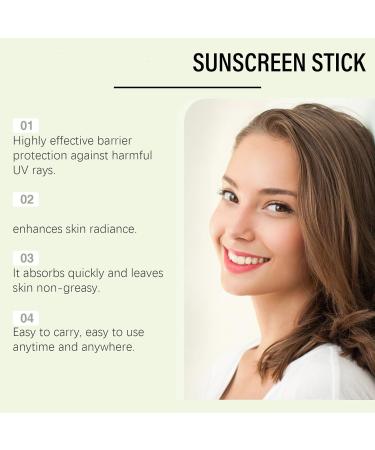 Sunscreen Stick with Broad Spectrum Lightweight Water-Resistant Sunscreen with Oil-Free - Buy Online on GoSupps.com
