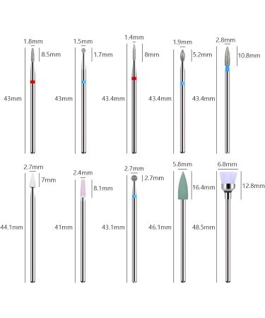 BNG Diamond Nail Cutter Bits 3/32 Inch Professional Cuticle Polish Removal Electric Manicure Pedicure Nail File Tool (Pack of 10) 10 Items - Buy Online on GoSupps.com