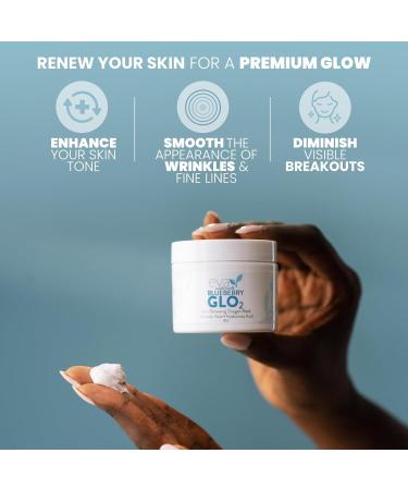 Eva Naturals GLO2 Oxygen Clay Masks - Exfoliating Anti-Aging Face Mask for All Skin Types - Hydrate & Restore Pore Minimizer - 2 Oz - Buy Online on GoSupps.com