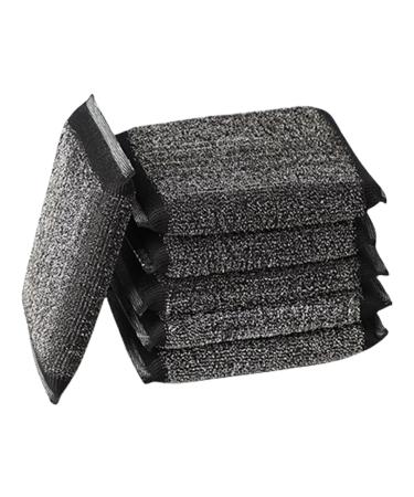 Scrubbing Cleaning Sponge 6 Reusable Dishwashing Scrub Sponge Non-Scratch Washing Scrub Pads Soft and Fast Cleaning Scrubber Scrub Sponge for Kitchen Household Cleaning Tools for Pots Pans Black