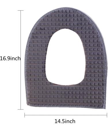 Konren Bathroom Soft Thicker Toilet Seat Cover Pad - Gray, 16.9x14.5in | Home Decoration - Buy Online on GoSupps.com