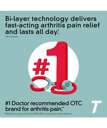 Tylenol 8 Hour Arthritis Joint Pain Acetaminophen Caplets 100 ct - Fast-Acting Relief for Arthritis - 100 Count - Buy Online on GoSupps.com