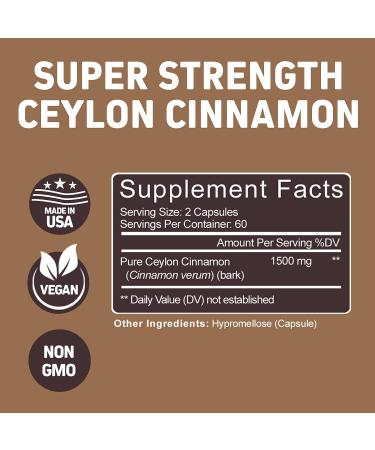 Korean Red Panax Ginseng 1500mg - High Potency Ginseng for Energy Performance & Immune Support for Men & Women - Pure Ceylon Cinnamon Capsules for Enhanced Well-Being - 1500mg per Serving - Buy Online on GoSupps.com