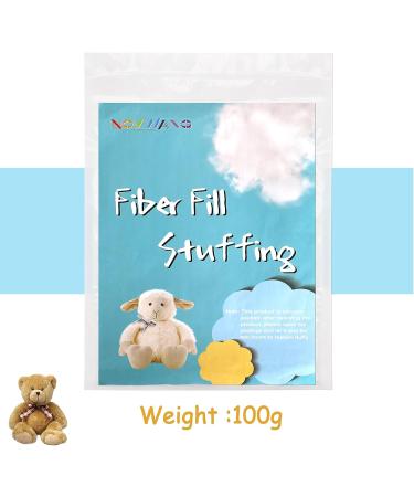 NOVWANG 3.5oz Premium Fiber Fill Polyester Stuffing for Pillows, Cushions, and Crafts - 100g/3.5oz - Buy Online on GoSupps.com