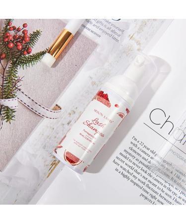 Buy Eyelash Shampoo & Foam Cleaner for Extensions - 60ml Pomegranate | Gentle Eye Makeup Remover - Buy Online on GoSupps.com