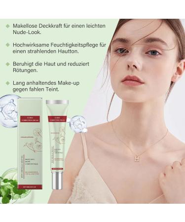 Clawrex CC Cream Red Correct CC Cream Foundation with Centella Asiatica Color Corrector Concealer long lasting moisturizing concealer - Buy Online on GoSupps.com