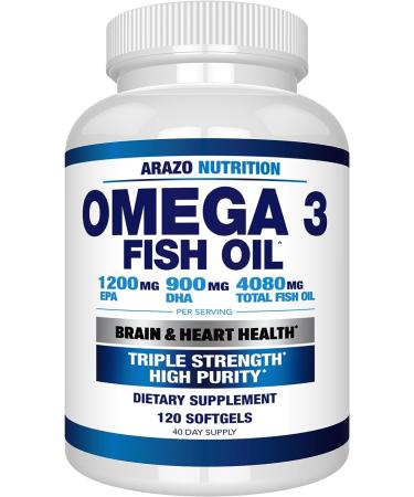 Arazo Nutrition Omega 3 Fish Oil - 120 Count