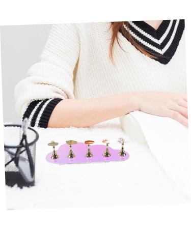FOMIYES 1 Set Nail Tools Fake Nails Display Holder Nail Stand for Press on Nails Press on Nails Display Holder Press on Nails Stand with Base Nail Display Stand Acrylic Aurora Symphony - Buy Online on GoSupps.com