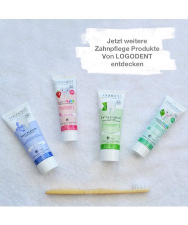 Logona Natural Kids Tooth Gel - Happy Kids Strawberry Flavor | Fluoride-Free 50ml & 75ml | Healthy Milk Teeth Care - Buy Online on GoSupps.com
