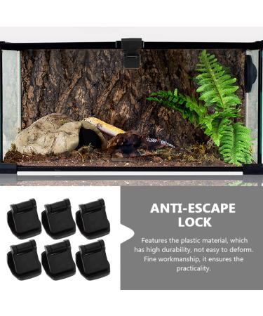 Balacoo 6pcs Terrarium Screen Clips - Anti-Escape Reptile Tank Latch & Buckle for Aquariums and Glass Tanks - Buy Online on GoSupps.com