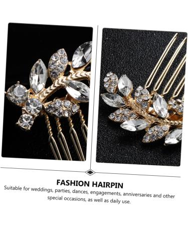 FRCOLOR 3 Pieces Comb Rhinestone Headdress Bridal Headpiece Hair Combs for Women Hair Accessories Tiara Hair Care Accessories Fashion Hairpin Rhinestones Headpiece - Buy Online on GoSupps.com