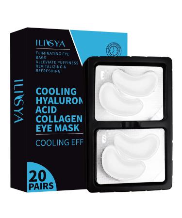 Hyaluronic acid Collage eye mask at eye flaps for swelling dark folds anti-fold anti-age moisturizing eye-gel pavement removal of fine lines eye pad-20 pair