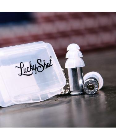 9MM Earplugs with Carry Case for Range Ear Protection by LUCKY SHOT - Buy Online on GoSupps.com