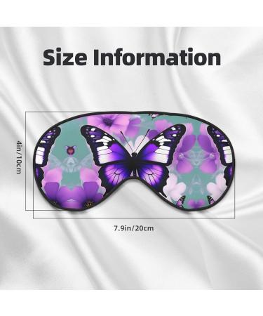 Purple Butterfly Double-Sided Sleep Eye Mask | Comfort Soft Blindfold with Adjustable Strap | Light Blocking for Perfect Rest - Buy Online on GoSupps.com