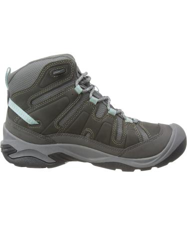 KEEN Women's Circadia Mid Waterproof Hiking Boots 9.5 Steel Grey/Cloud Blue - Buy Online on GoSupps.com