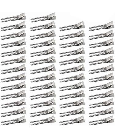 50 Pieces Silver Hairdresser Hair Clips - Professional Hair Styling Clamps for Salons & Home Use - Buy Online on GoSupps.com