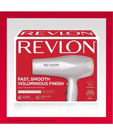 Revlon 1875W Titanium Hair Dryer - Fast Drying Technology, 1 Count (Pack of 1) - Buy Online on GoSupps.com