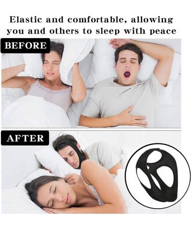 Adjustable Anti-Snoring Chin Strap for Men and Women - Stop Snoring with Breathable Mouth Guard - Buy Online on GoSupps.com