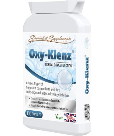 Specialist Supplements Oxy-Klenz 100 Capsules - Promotes Healthy Bowel Function - Buy Online on GoSupps.com